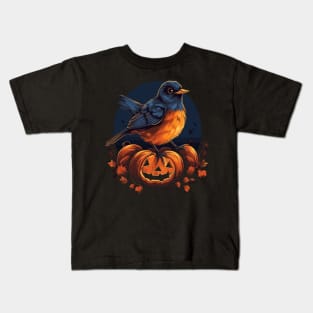 American Robin Halloween Kids T-Shirt